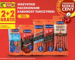 Biedronka WSZYSTKIE PACZKOWANE KABANOSY TARCZYŃSKI oferta