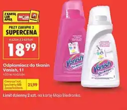 Biedronka Odplamiacz do tkanin Vanish oferta