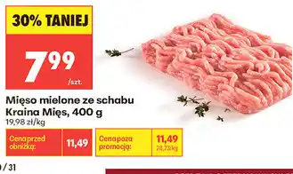 Biedronka Mięso mielone ze schabu Kraina Mięs oferta
