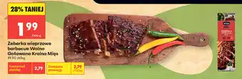 Biedronka Żeberka wieprzowe barbecue Wolno Gotowane Kraina Mięs oferta