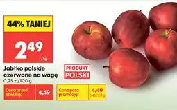 Biedronka Jabłko polskie czerwone na wagę oferta