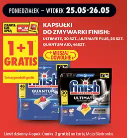 Biedronka Kapsułki do zmywarki Finish: ULTIMATE, 30 SZT., ULTIMATE PLUS, 25 SZT. QUANTUM AIO, 46SZT oferta