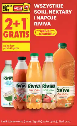 Biedronka Wszystkie soki, nektary i napoje Riviva oferta