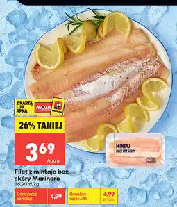 Biedronka Filet z mintaja bez skóry Marinero oferta