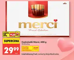 Biedronka Czekoladki Merci oferta