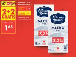 Biedronka Mleko UHT 3,2% Mleczna Dolina oferta