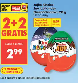 Biedronka Jajko Kinder Joy lub Kinder Niespodzianka oferta
