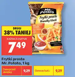 Biedronka Frytki proste Mr. Potato oferta