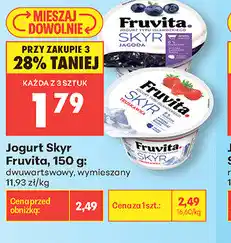 Biedronka Jogurt Skyr Fruvita oferta