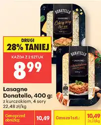 Biedronka Lasagne Donatello, 400 g: z kurczakiem, 4 sery oferta
