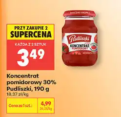 Biedronka Koncentrat pomidorowy 30% Pudliszki oferta