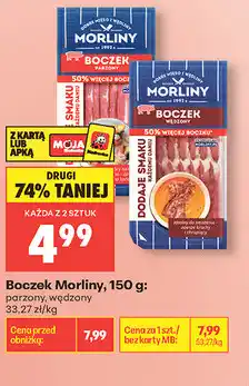 Biedronka Boczek Morliny, 150 g: parzony, wędzony oferta