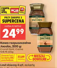 Biedronka Kawa rozpuszczalna Jacobs oferta