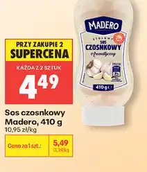 Biedronka Sos czosnkowy Madero oferta