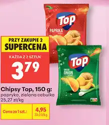 Biedronka Chipsy Top, 150 g: papryka, zielona cebulka oferta