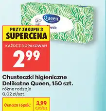 Biedronka Chusteczki higieniczne Delikatne Queen, 150 szt oferta