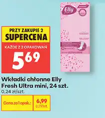 Biedronka Wkładki chłonne Elly Fresh Ultra mini, 24 szt oferta