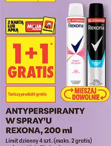 Biedronka Antyperspiranty w spray'u Rexona oferta