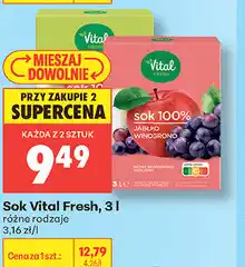 Biedronka Sok Vital Fresh oferta