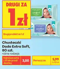 Biedronka Chusteczki Dada Extra Soft, 80 szt oferta