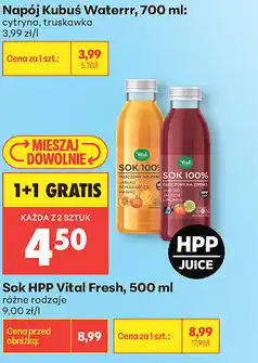 Biedronka Sok HPP Vital Fresh oferta