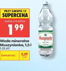 Biedronka Woda mineralna Muszynianka oferta
