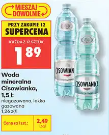 Biedronka Woda mineralna Cisowianka oferta