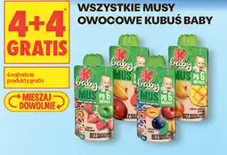 Biedronka WSZYSTKIE MUSY OWOCOWE KUBUŚ BABY oferta