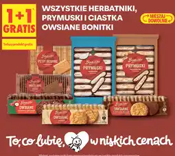 Biedronka Wszystkie herbatniki, prymuski i ciastka owsiane Bonitki oferta