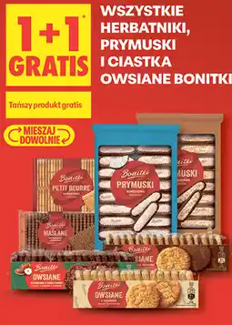 Biedronka Wszystkie herbatniki, prymuski i ciastka owsiane Bonitki oferta