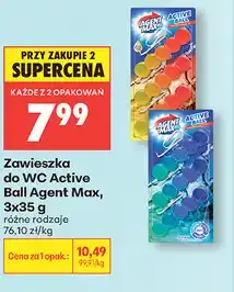 Biedronka Zawieszka do WC Active Ball Agent Max oferta