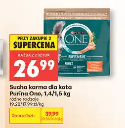 Biedronka Sucha karma dla kota Purina One, 1,4/1,5 kg różne rodzaje oferta