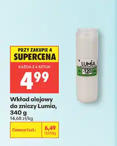 Biedronka Wkład olejowy do zniczy Lumia oferta