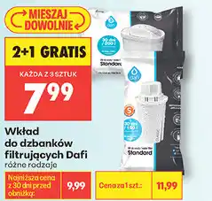 Biedronka Wkład do dzbanków filtrujących Dafi różne rodzaje oferta