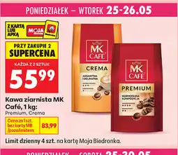 Biedronka Kawa ziarnista MK Café, 1 kg: Premium, Crema oferta