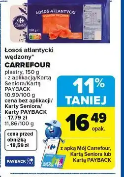 Carrefour Łosoś atlantycki wędzony CARREFOUR oferta