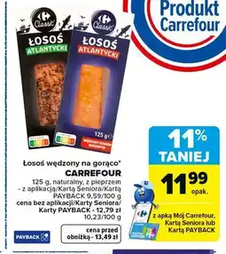Carrefour Łosoś wędzony na gorąco CARREFOUR oferta