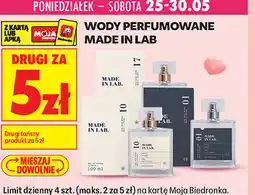 Biedronka WODY PERFUMOWANE MADE IN LAB oferta