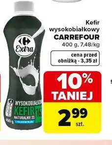 Carrefour Kefir wysokobiałkowy oferta