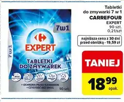 Carrefour Tabletki do zmywarki 7 w 1 CARREFOUR EXPERT 90 szt oferta
