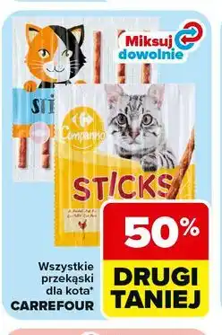Carrefour Wszystkie przekąski dla kota Carrefour oferta