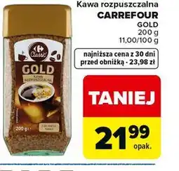 Carrefour Kawa rozpuszczalna CARREFOUR GOLD oferta