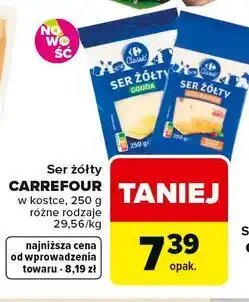 Carrefour Ser żółty CARREFOUR w kostce oferta