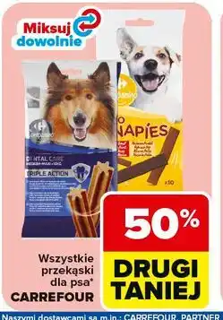 Carrefour Wszystkie przekąski dla psa Carrefour oferta