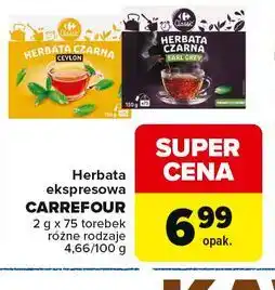 Carrefour Herbata ekspresowa CARREFOUR oferta