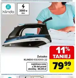 Carrefour Żelazko KLINDO KS13000-22 oferta