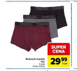 Carrefour Bokserki męskie TEX 3-pak różne wzory oferta