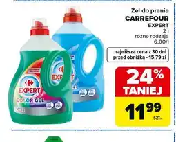 Carrefour Żel do prania CARREFOUR EXPERT 2 l, różne rodzaje oferta