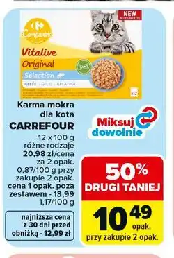Carrefour Karma mokra dla kota Carrefour oferta