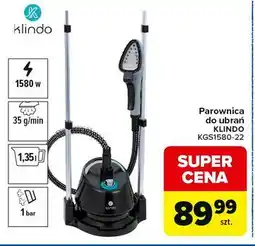 Carrefour Parownica do ubrań KLINDO KGS1580-22 oferta